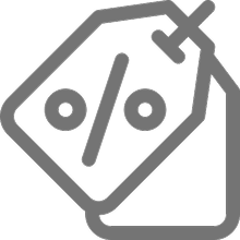 icona di un’etichetta prezzo con simbolo di sconto